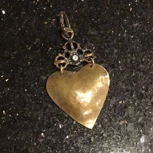 Karyn Chopik heart pendant. From the prayer Medallions collection 2015